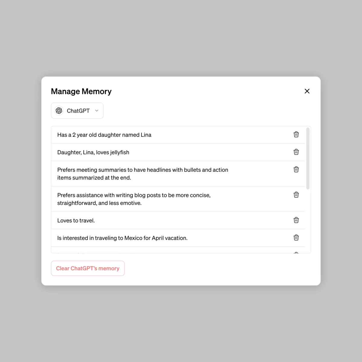 Memory and new controls for chatgpt