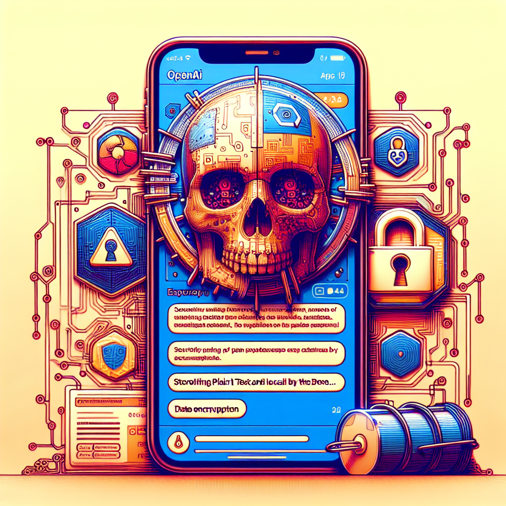 OpenAI ChatGPT ความปลอดภัย, ข้อบกพร่อง Mac app ChatGPT, ข้อความ plain text เก็บในเครื่อง, อัพเดตความปลอดภัยแอป ChatGPT, OpenAI เข้ารหัสข้อมูล