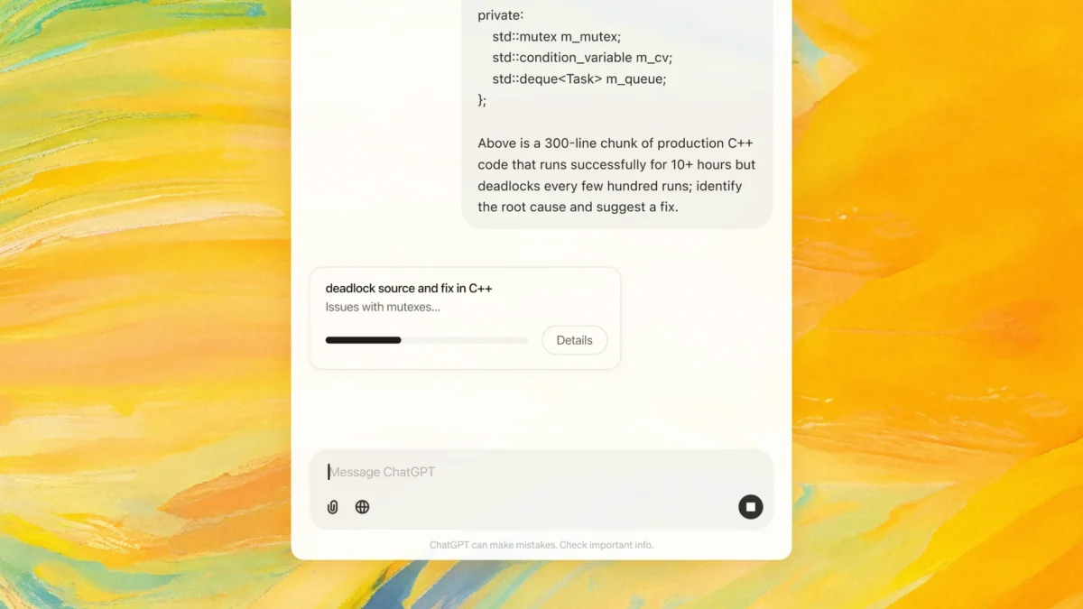 O1 pro mode loading card 1